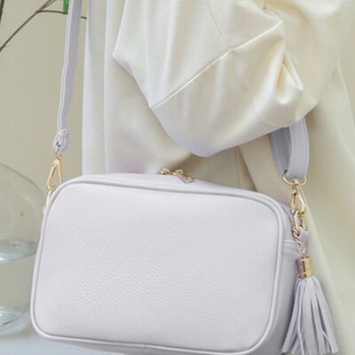 Tassel PU Leather Crossbody Bag