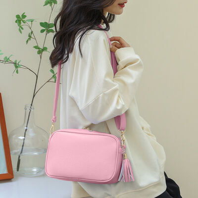 Tassel PU Leather Crossbody Bag