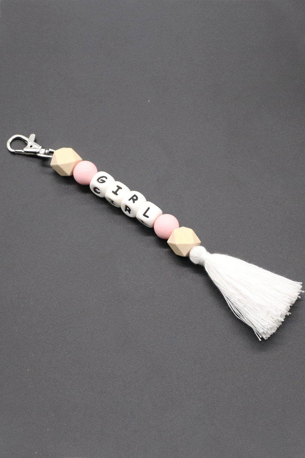 Assorted 2-Pack Mama Beaded Tassel Keychain