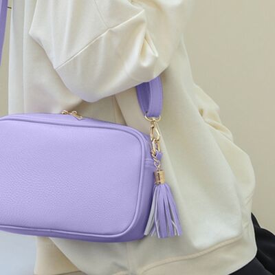 Tassel PU Leather Crossbody Bag