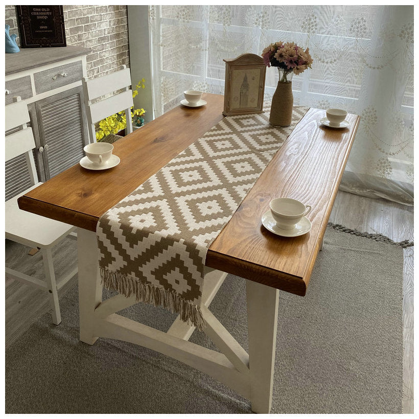 Cotton And Linen Thickened Zen Table Runner