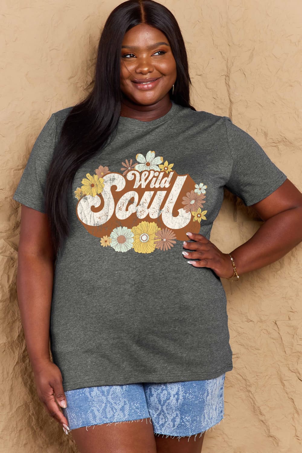 Simply Love Full Size WILD SOUL Graphic Cotton T-Shirt