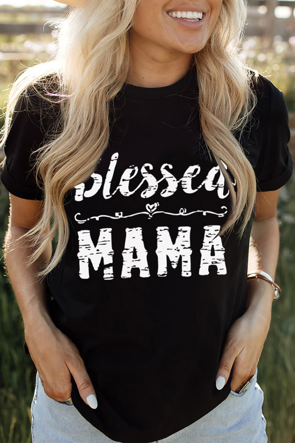 BLESSED MAMA Graphic Tee