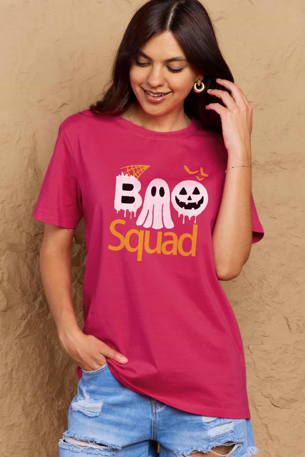 Simply Love Full Size BOO SQUAD Graphic Cotton T-Shirt