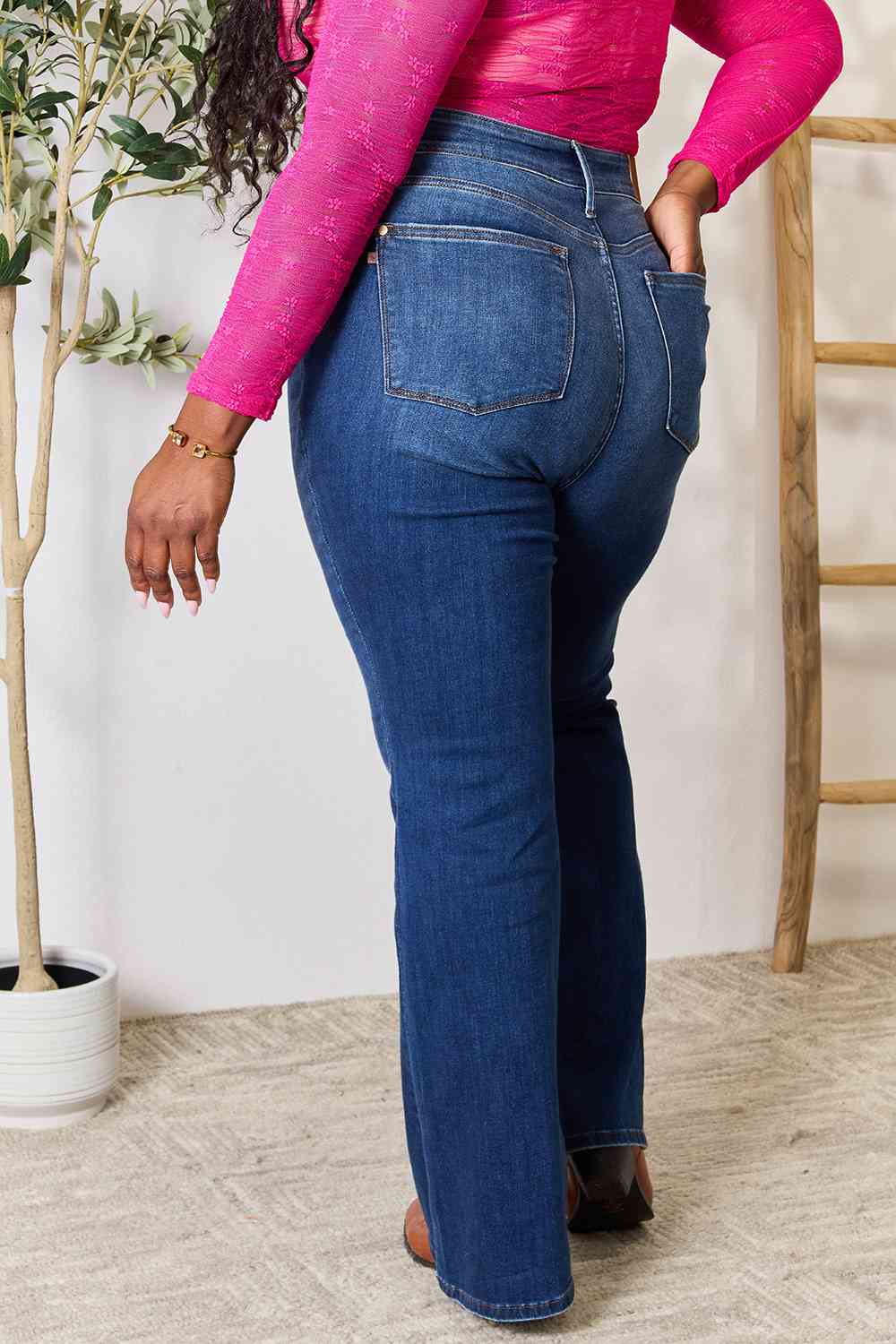 Judy Blue “Fabulous”Full Size Flare Jeans with Pockets