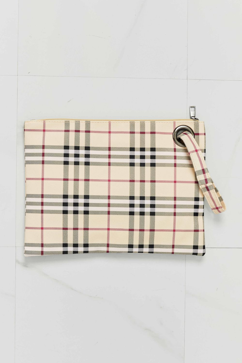 Carry Your Love Plaid Wristlet