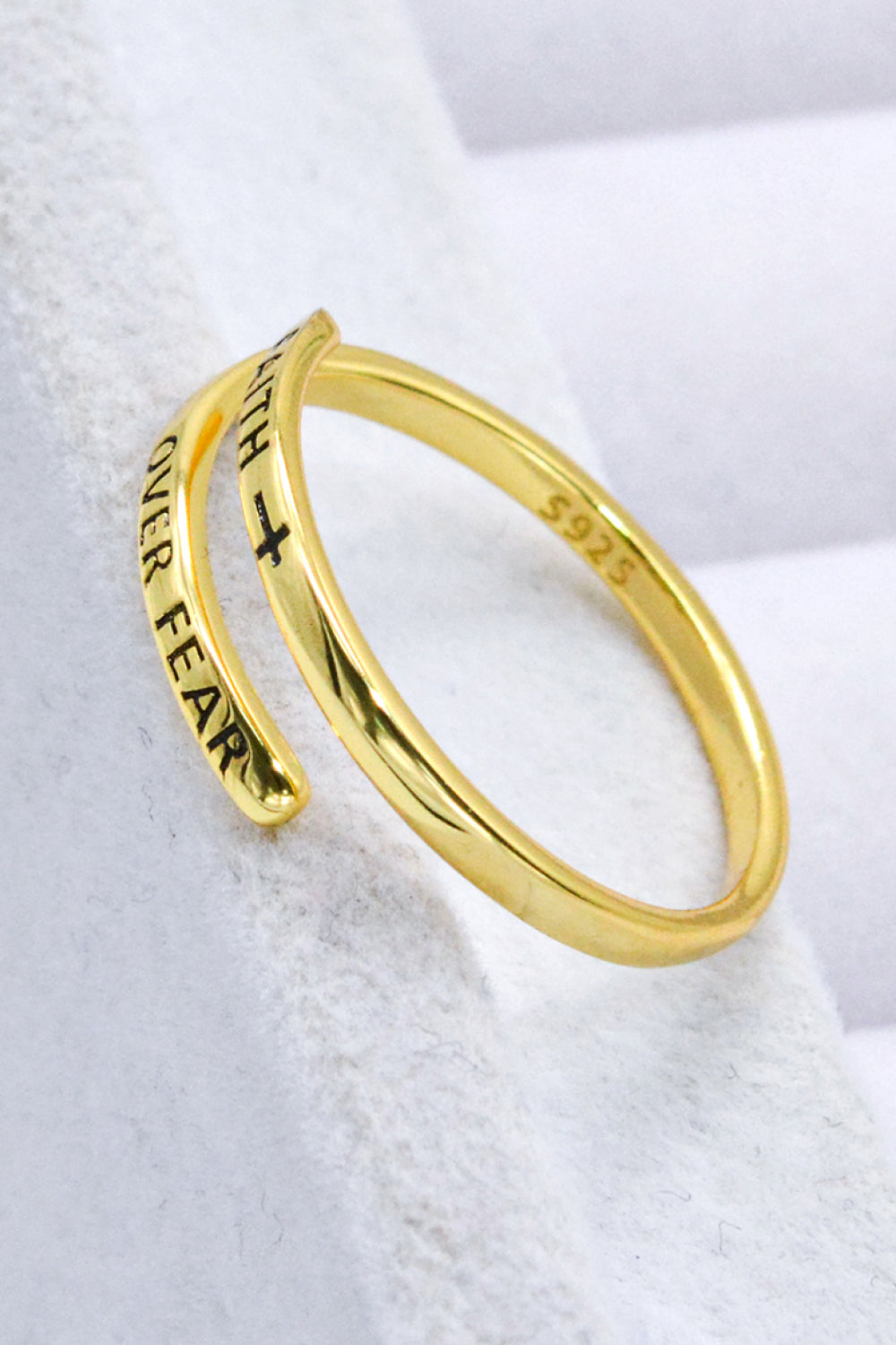 FAITH OVER FEAR Bypass Ring