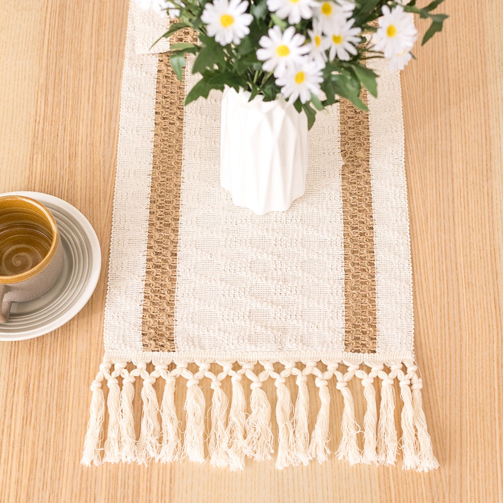 New Cotton Linen Color Matching Table Cloth