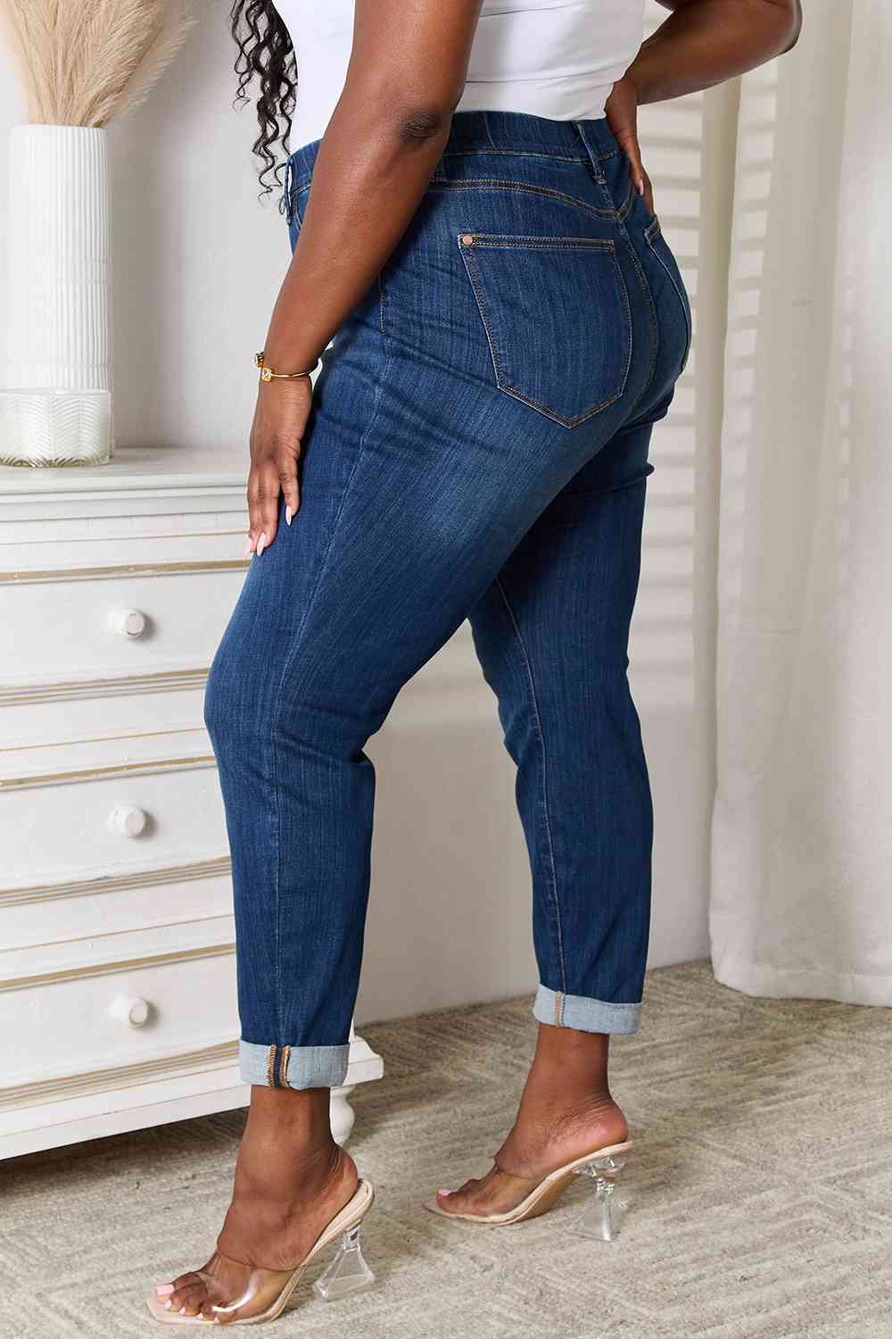 Judy Blue Full Size Skinny Cropped Jeans The Liza