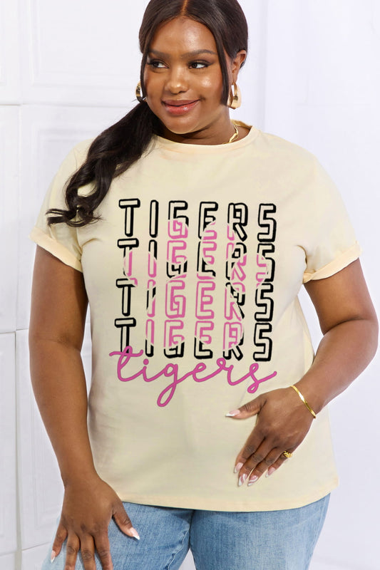 Simply Love Full Size TIGERS Graphic Cotton Tee