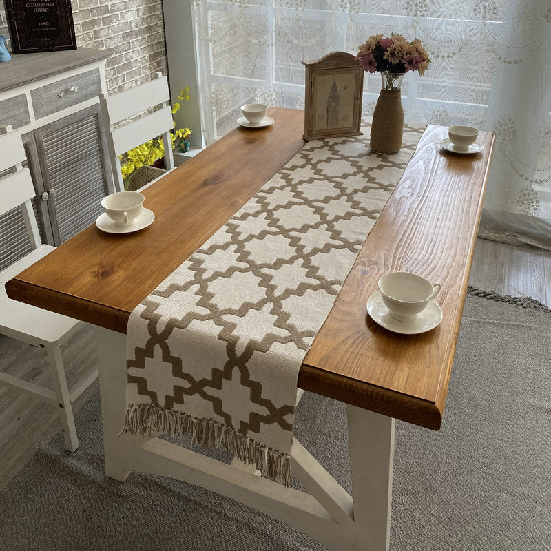 Cotton And Linen Thickened Zen Table Runner