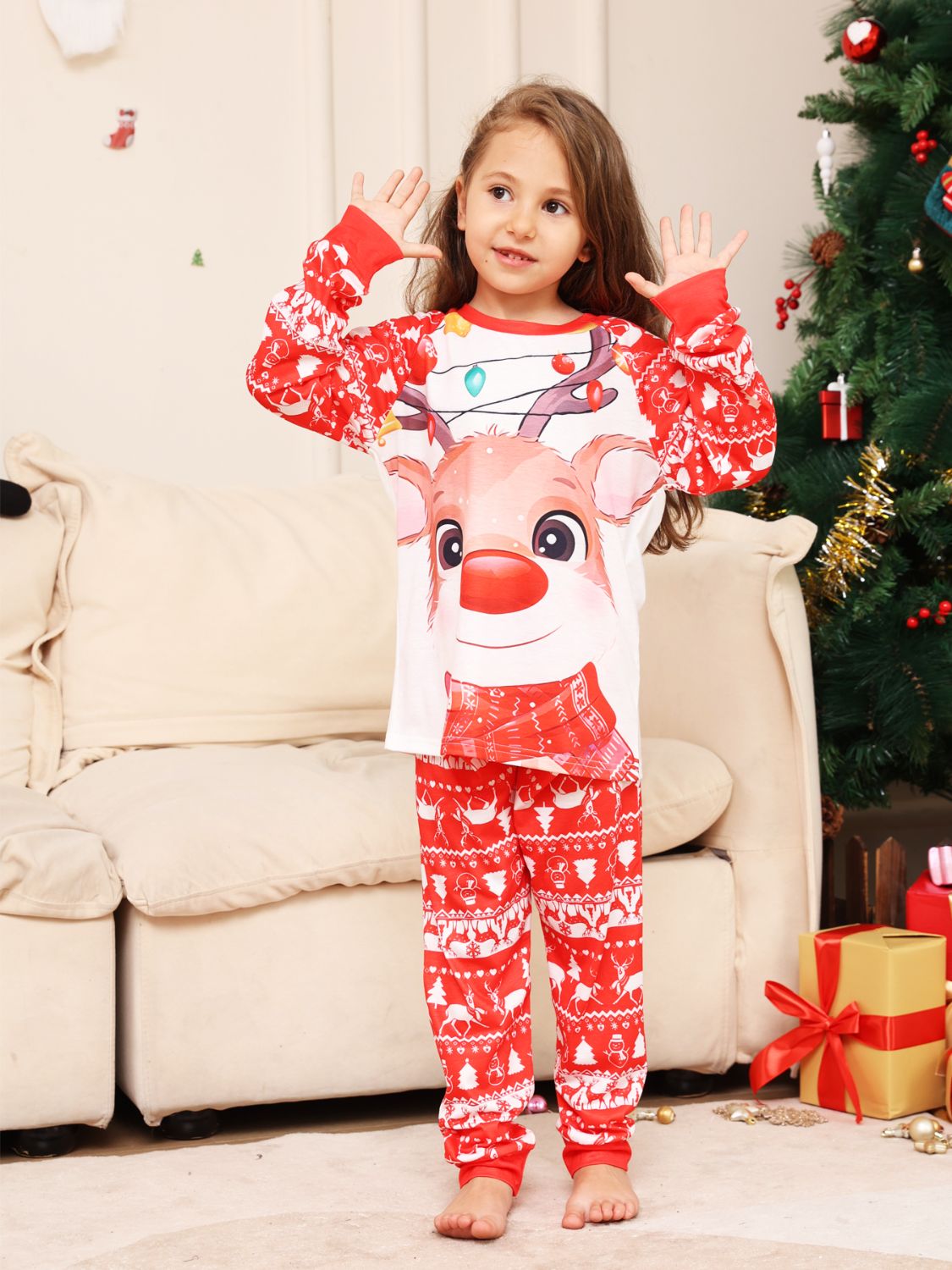 Christmas Long Sleeve Top and Pants Set