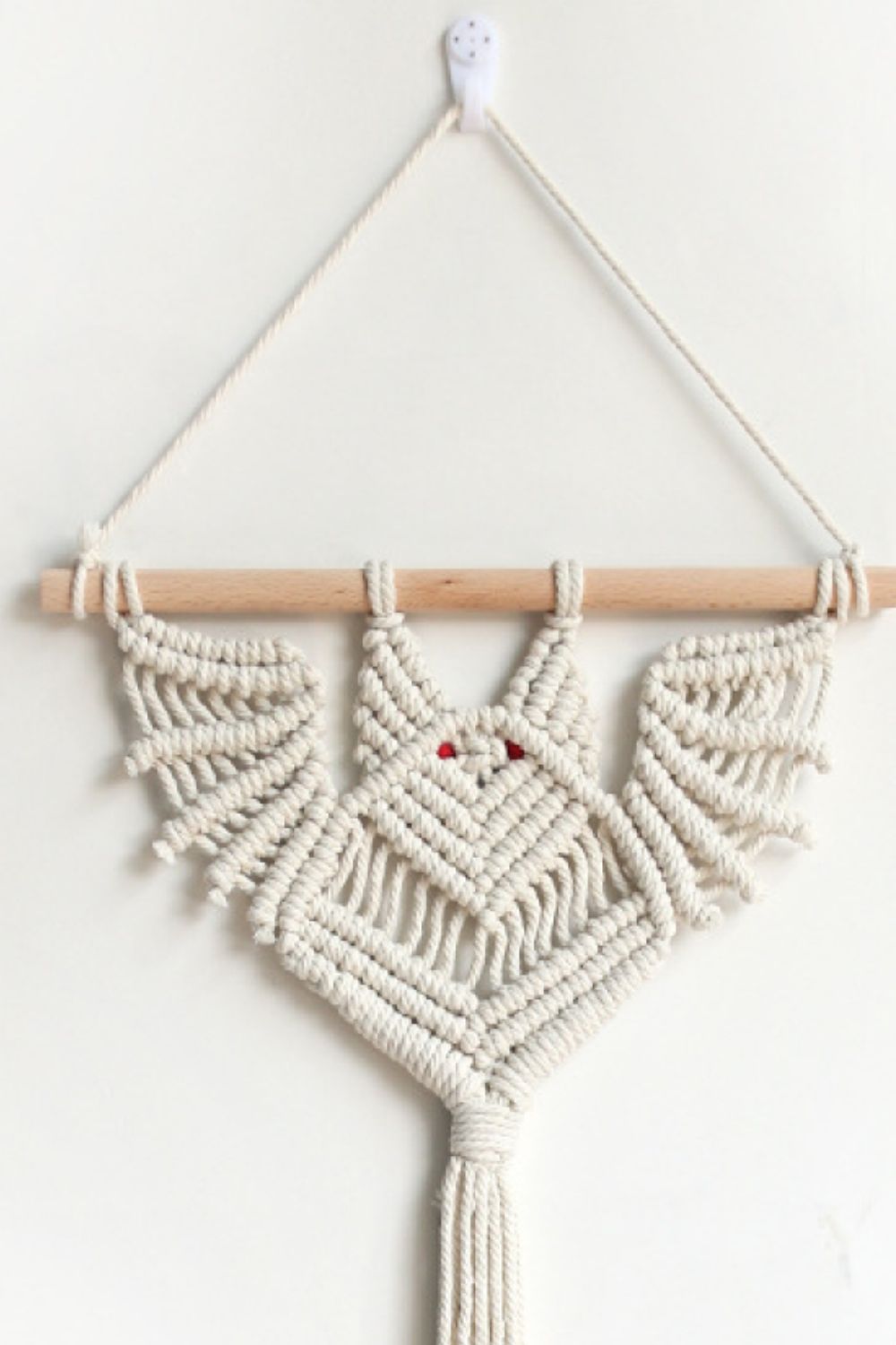 19.7" Bat Macrame Wall Plant Hanger